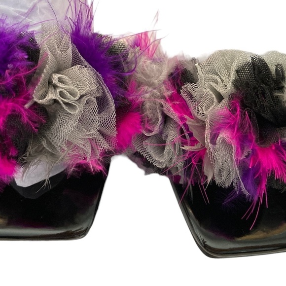 BETSY JOHNSON Gorgeous High Heel Strap Bedazzled Slip On Shoes 8 1/2 BNWT - Picture 9 of 9